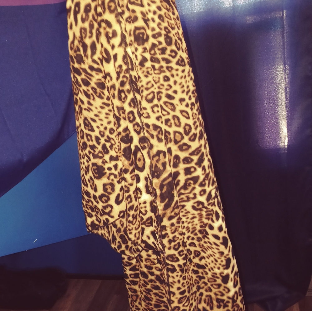 Cheetah Print, See Through Cardigan